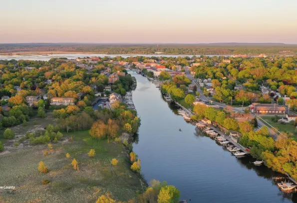 Aerial Image of Manistee, Michigan