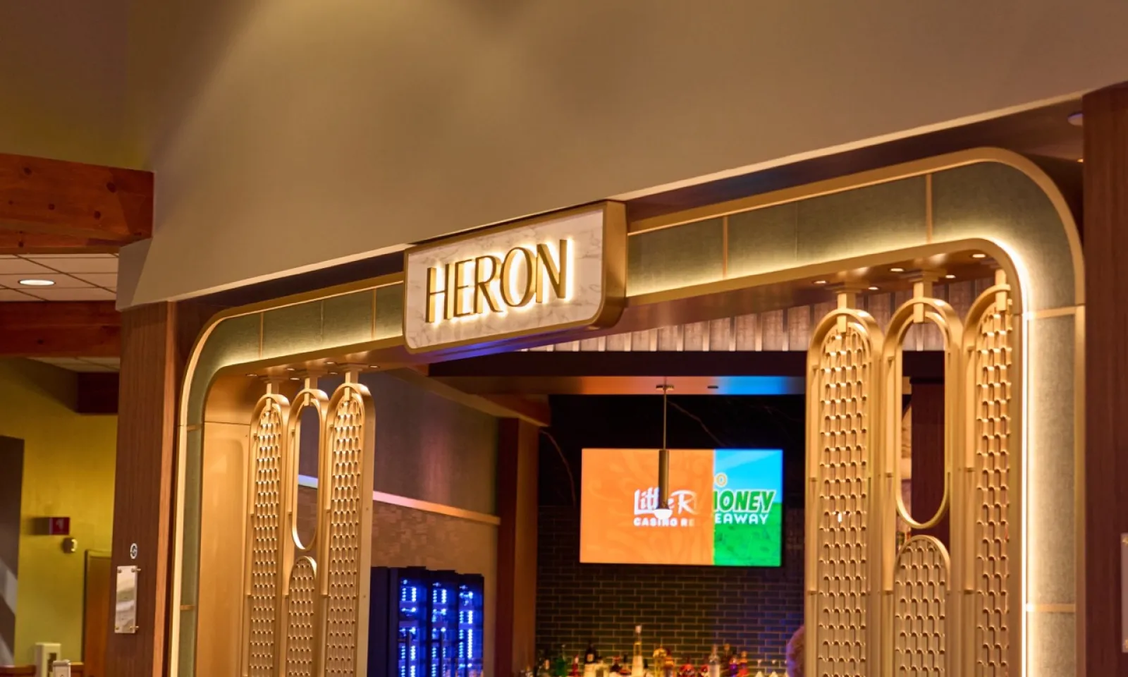 Heron signage