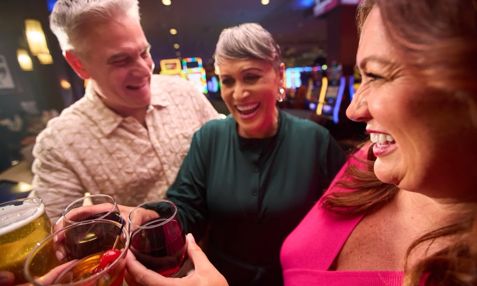 Group of people cheersing